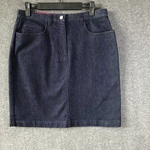 Vintage Petite Sophisticate Denim Mini Skirt Sz 10